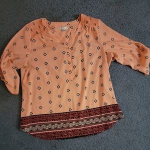 Orange blouse